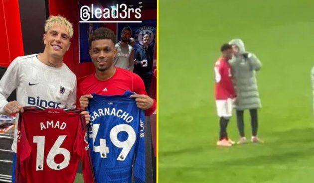 Cộng đồng fan chỉ trích Amad Diallo ngay sau khi anh đăng ảnh vui vẻ với đồng đội Alejandro Garnacho